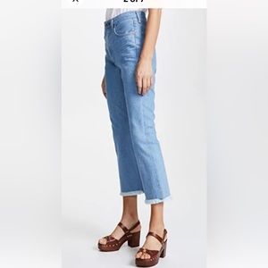 CITIZENS Of Humanity Estella Fray High-Rise Ankle Flare NWOT 28 Light Denim